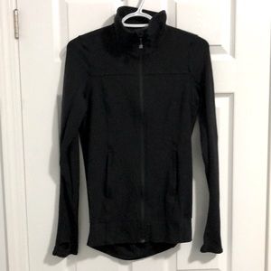 Lululemon Black Track Jacket, Size 6